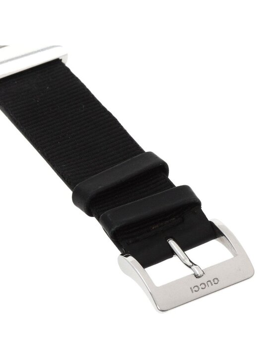 Gucci Square Face Watch SS Leather